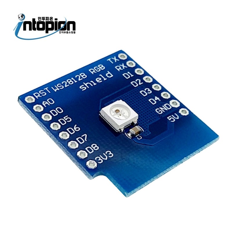WS2812B 5050RGB LED Shield D1 MINI-WS2812-5050RGB BOARD / 인투피온