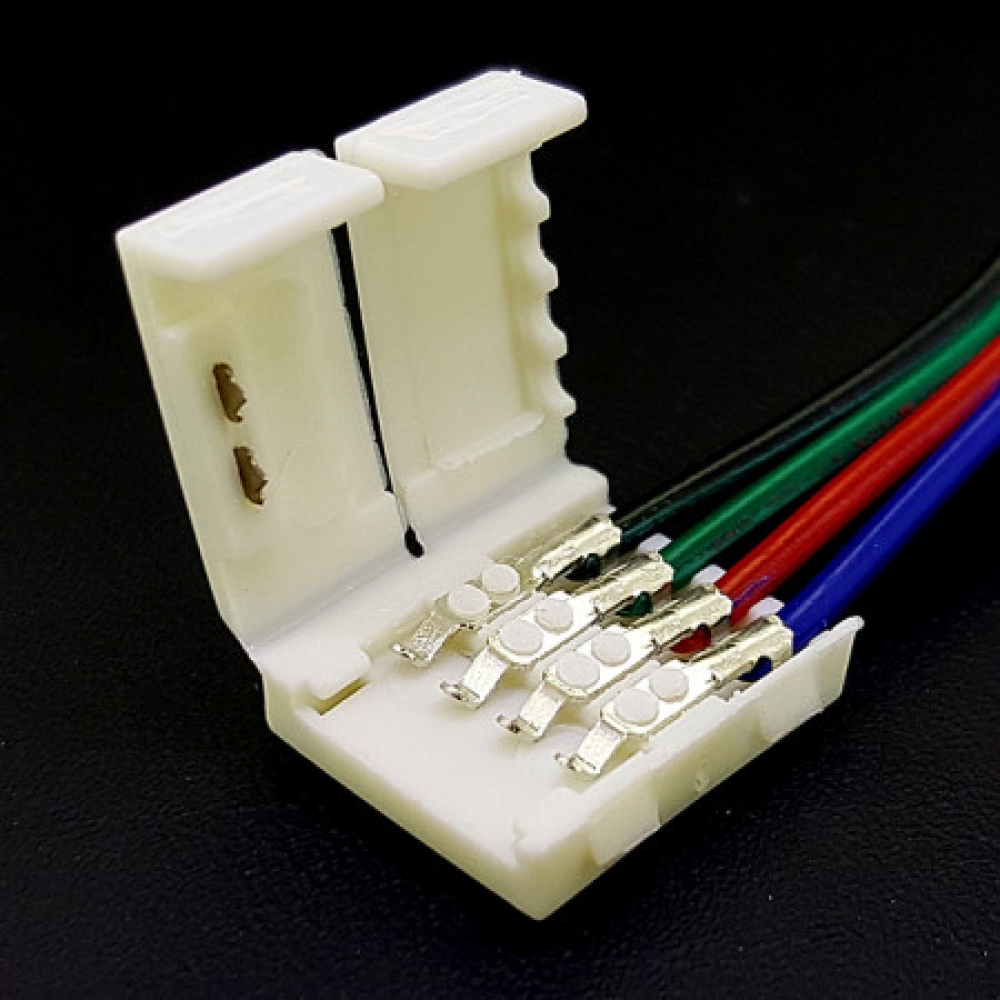LED바 플렉시블 RGB 연결 케이블 커넥터 4핀 DL-BF-CONNECTOR-4PIN-WIRE / 인투피온