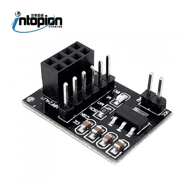 NRF24L01 무선 트랜시버 모듈 아답터 보드 NRF24L01 Adapter Board / 인투피온