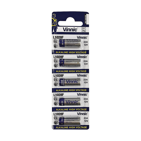 [건전지] 비닉 VINNIC L1028 23A 2/3AAA사이즈 알카라인 포장 5개입 12V / 인투피온