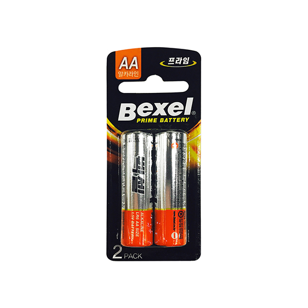 [건전지] 벡셀 BEXEL LR06 AA사이즈 알카라인 포장 2개입 1.5V / 인투피온