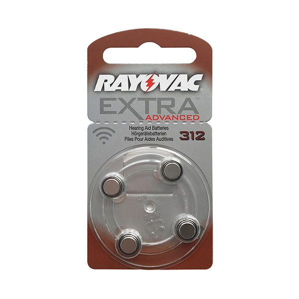 [보청기배터리] 레이오백 RAYOVAC R312ZA 갈색 4개입 1.4V 150mAh / 인투피온