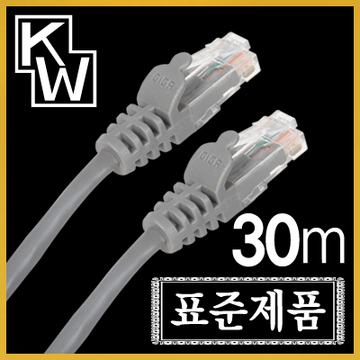 [표준제품]KW KW530 CAT.5E UTP 다이렉트 케이블 30m / 인투피온