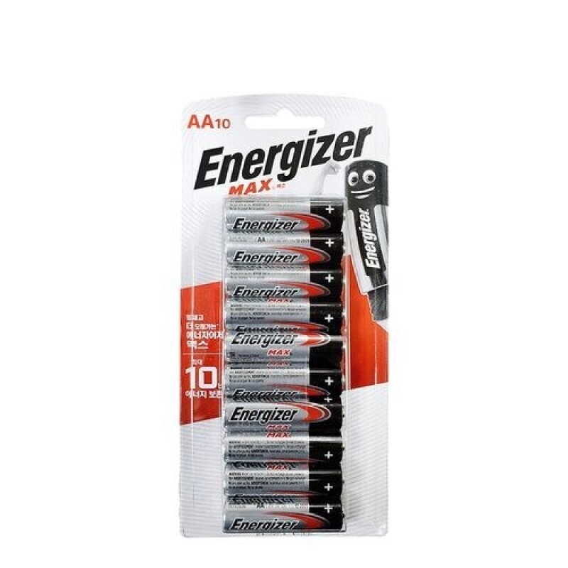 [건전지] 에너자이저 맥스 ENERGIZER MAX AA사이즈 10개입 E91BP10 / 인투피온