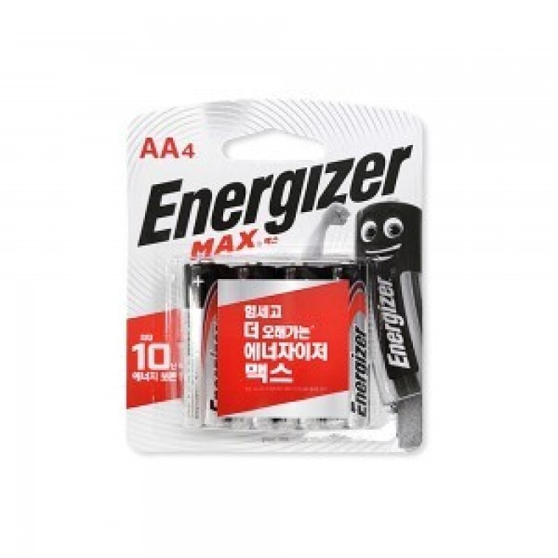 [건전지] 에너자이저 맥스 ENERGIZER MAX AA사이즈 4개입 E91BP4 / 인투피온