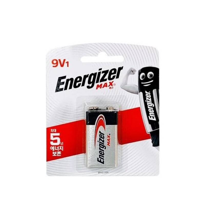 [건전지] 에너자이저 ENERGIZER 맥스 MAX E522BP1 알카라인 포장 1개입 9V / 인투피온