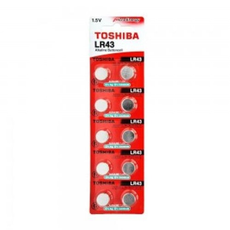 [수은건전지] 도시바 TOSHIBA LR43 포장 10개입 1.5V 70mAh / 인투피온