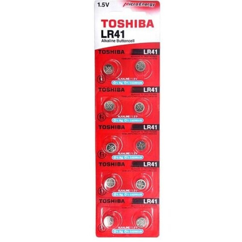 [수은건전지] 도시바 TOSHIBA LR41 포장 10개입 1.5V 25mAh / 인투피온