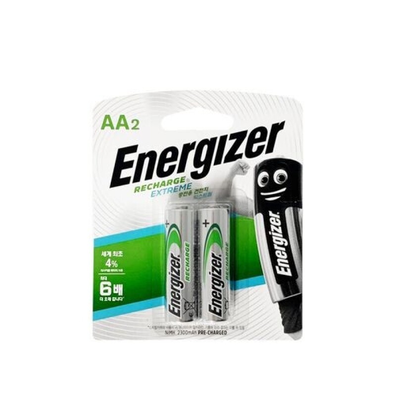 [Ni-MH충전지] 에너자이저 ENERGIZER 충전지 NH15BP2 AA충전지 2개입 1.2V 2300mAh / 인투피온