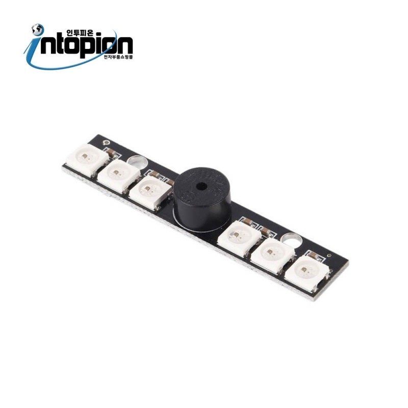 아두이노 LED 모듈 6-WS2812-5050RGB + BUZZER MODULE / 인투피온