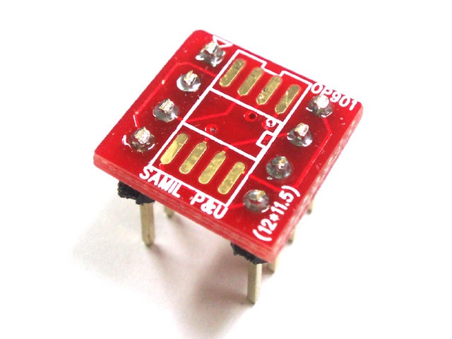 변환기판 OP-AMP [OP901] SO8 to 8-pin Dip Adapter / 인투피온