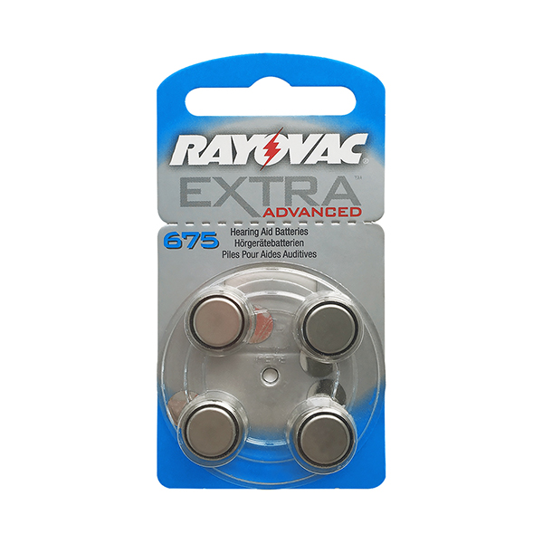 [보청기배터리] 레이오백 RAYOVAC R675ZA 파랑색 4개입 1.4V 640mAh / 인투피온