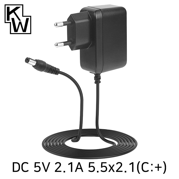 KW KW-A5021A(SK21G-0500210K) 5V 2.1A SMPS 아답터(5.5x2.1mm／C+) / 인투피온